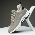 thumbnail image 2 of Men's Elevator Sneakers 2.36 Inch Invisible Height Increasing Lace up Fashion Sneakers, 2 of 14