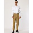 thumbnail image 3 of INSPIRE CHIC Men's Dress Striped Pants Slim Fit Flat Front Business Pants, 3 of 6
