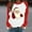 8-Red, variant on Women's Christmas Sweatshirt Santa Claus Print Pullover Long Sleeve Casual Holiday Tops Winter Raglan Graphic Sweater