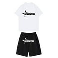 thumbnail image 1 of Playeras Básicas Algodon Hombre Conjunto De Dos Piezas De Camiseta Y Pantalones Cortos De Manga Corta Para Hombre Con Camisa Y Pantalón Corto, 1 of 3