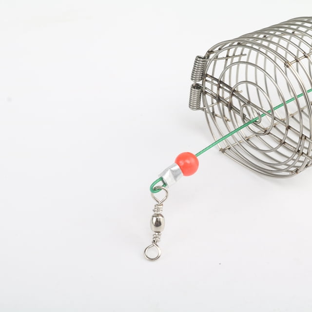 Sonducket Cebo de pesca Jaula Alimentación Alimentación Alimentador Conector Aparejos Herramienta Equipo M Pescar M