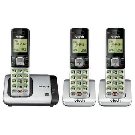 VTech CS6719-3 DECT 6.0 Cordless Phone with Voicemail Message Waiting (Best Cordless Telephones Uk)