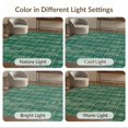 thumbnail image 7 of ODIKA 3'x5' Washable Throw Rug Stain Resistant, Low Profile, Non-Slip Doormat Door Football Field Inspired Boundary Graphic Soccer for Entryway, Kitchen, Mudroom, 7 of 7
