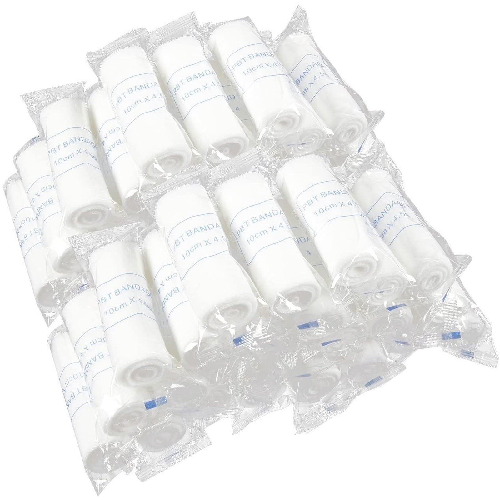 AFANSO 48 Pack Gauze Bandage Roll, 4 inch x 2.7 Yard Medical Sterile Stretch Rolled Gauze Wrap for First Aid Wound Care Supplies