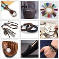 thumbnail image 4 of 5mx3mm Cowhide Leather Strap Strip 3mm Thick Peru Flat Lacing Cord Genuine Leather Strips String Rope Thread Roll, 4 of 7
