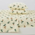 thumbnail image 3 of Great Bay Home Rustic Lodge Microfiber Wrinkle Resistant Sheet Set  (Queen, Deer), 3 of 6
