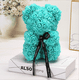 thumbnail image 1 of Oso rosa - Oso de peluche rosa Oso de flor de peluche - Más de 250 docenas de flores artificiales - Caja de regalo transparente para el día de San Valentín, aniversario y despedidas de soltera Xemadio WRMH-203-2, 1 of 1