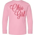 thumbnail image 3 of Inktastic Ohio Girl Long Sleeve Youth T-Shirt, 3 of 5