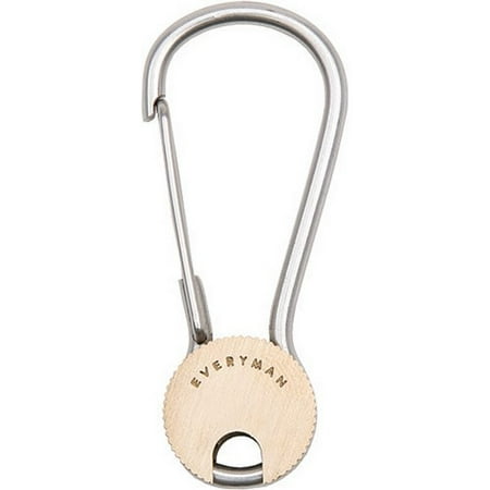 Everyman EMCC Cowan Brass Locking Wheel Key Chain Keyring