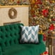 thumbnail image 4 of Fiudx Funda de Almohada de Terciopelo con Diseño de Copos de Nieve, Transpirable, Suave Al Tacto, con Estampado Geométrico, Elegante Decoración para El Hogar, Sofá de Oficina, Cojín de Noche, Cremall, 4 of 6