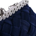 thumbnail image 3 of Qarigey El bolso fácil de combinar agrega un toque de elegancia a cualquier atuendo. Bolsos de noche para mujer. Bolsas de mensajero y de hombro azul real, 3 of 6