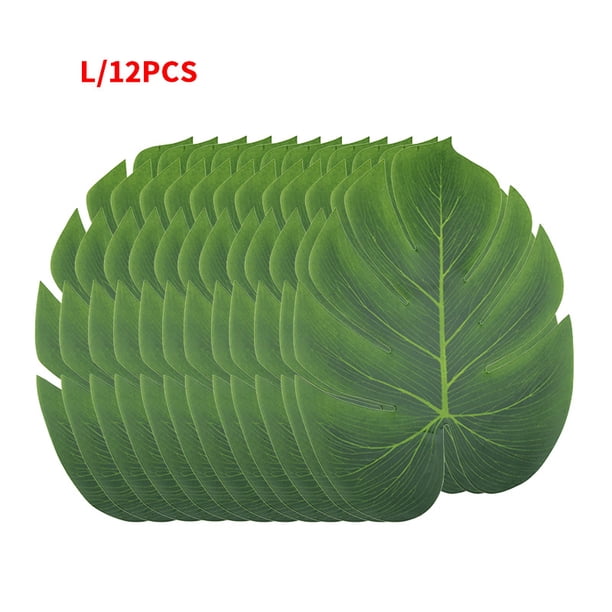 Palmeras Tropicales Artificiales Para Decoraciones De Fiesta De Jardín De Casa Con Tema De Luau Hawaiano 12 Hojas Inevent HA026162-03