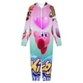 thumbnail image 3 of Kirby Men's Hooded Jumpsuit - Zip Up One Piece Pajamas Soft Cozy Winter Warm Plush Loungewear, 3 of 8