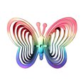 thumbnail image 2 of leaveforme Butterfly Metal Wind Spinners - 3D Hanging Reflective bird repellent, Spinner Hanging for Yard and Garden, Kinetic Wind Catchers & Spinners Decoration for Patio Lawn, 2 of 8