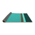 thumbnail image 2 of Ahgly Company Indoor Rectangle Abstract Turquoise Blue Contemporary Area Rugs, 5' x 8', 2 of 4