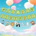 Birthday flag party decorations, fish tail flags, letter banners ...