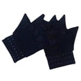 thumbnail image 2 of 1Pair Magnetic Therapeutic Arthritic Fingerless Compression Gloves Therapy Mittens, 2 of 3