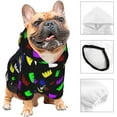 thumbnail image 3 of Pet Warm Hoodie Christmas Tree Cakes Dog Sweatshirts Apparel for Small Puppy Black, 3 of 7