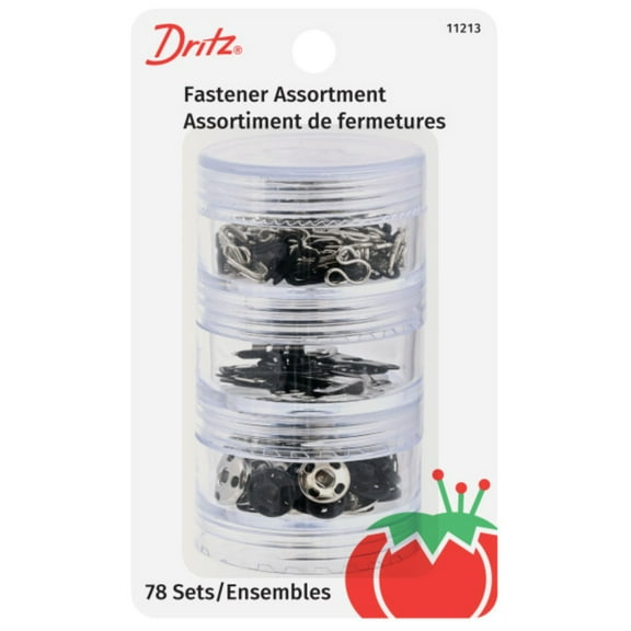 Dritz MultiColor Sewing Fastener Variety Pack (78 Pack)