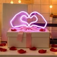 thumbnail image 6 of Yunuuuoa LED Heart Neon Light, USB Powered Romantic Decor for Valentine's Day, Bedroom, Party, Wall Art, Sparkling Mood Lighting, Durable Plastic, Gift for Anniversary, 6 of 7