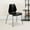 Black, variant on BizChair 5 Pack 770 lb. Capacity Orange Stack Chair with Lumbar Support and Silver Frame