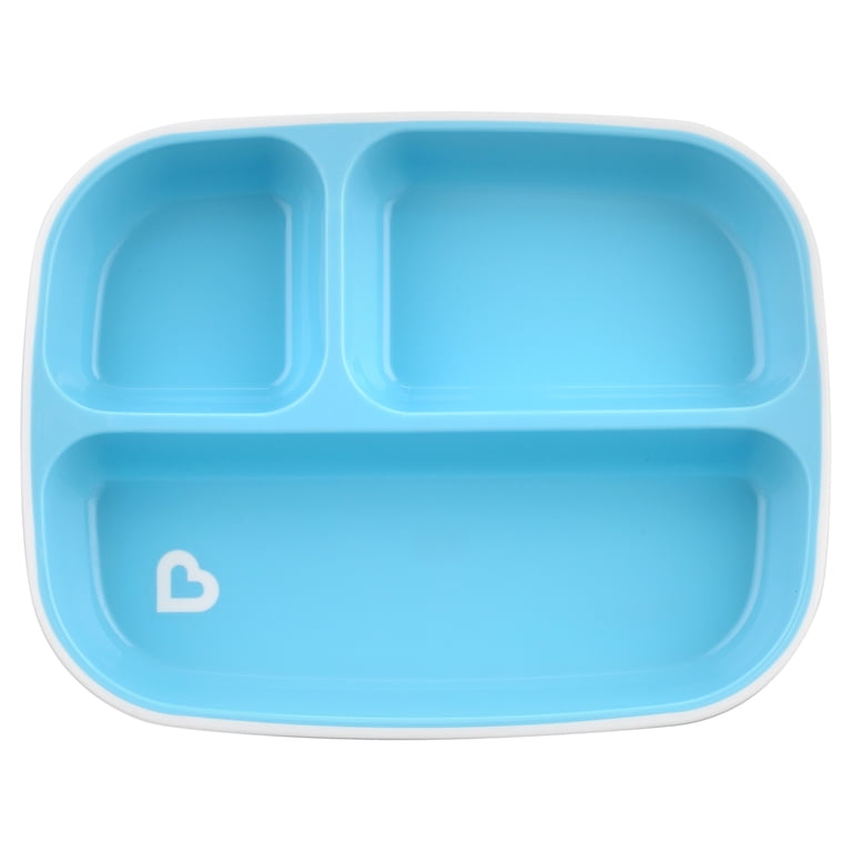 Munchkin Splash Divided Plate, Blue photo 2