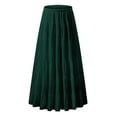 thumbnail image 4 of WENWU Women's Chiffon White Flowy Maxi Skirts Boho Summer Elastic Waisted Pleated A Line Long Skirt for Women Ballet Skirt for Girls 4-6 Summer Skirts, 4 of 4