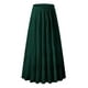 thumbnail image 4 of Falda larga fluida de gasa blanca para mujer: falda boho de verano con cintura elástica y pliegues en línea A, tejido de poliéster, tallas S-XXL, 4 of 4