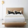 thumbnail image 6 of Yayeee Pillowcase Queen Size Set of 2 Satin Wrinkle Resistant Pillow Case, Brown Halloween Cat, 6 of 7