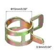 thumbnail image 2 of Uxcell ID 15mm 5/8inch Fuel Line Hose Clips, Pipe Clamps,Spring Hose Clamp,Low Pressure Air Clamp,Pack of 20(Rose Gold), 2 of 7