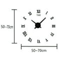 3D DIY Wall Clock, Boriyuan Frameless Numerals Clock Mirror Wall Clock