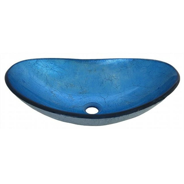 Ensemble d'Évier de Salle de Bain en Verre Azzurro, Chrome