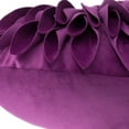 thumbnail image 6 of JWH 3D Handmade Round Decorative Soft Velvet Flower Throw Pillows for Bedroom Couch Bed Decor 12 Inch Berry, 6 of 9
