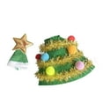 thumbnail image 2 of Mini disfraz de ganso de escritorio navideño, estatua de ganso, divertido y único con sombrero navideño Árbol de Navidad, 2 of 9