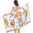 thumbnail image 3 of Yibo Corgi Theme Bath Towel Sand-Free Beach Towel Quick Dry Lightweight Shower Towel for Bathroom Outdoor Swimming, 3 of 9