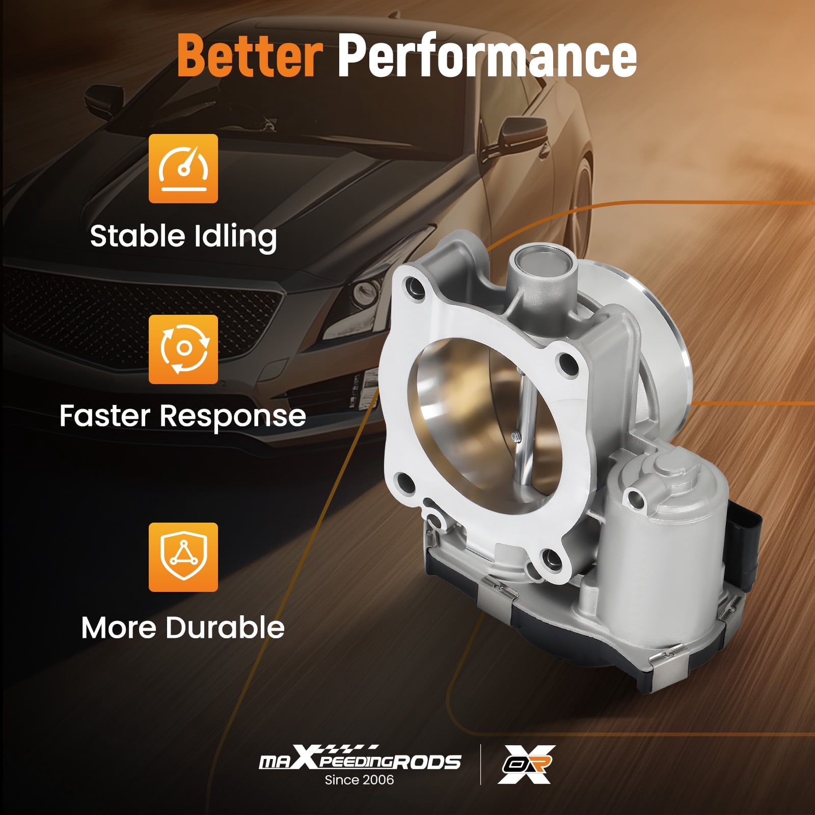 maXpeedingrods Electronic Throttle Body for Buick Envision 2017-2020 LaCrosse 2018-2019 Cadillac ATS 2013-2016, for Chevrolet Colorado Impala Malibu Limited, for GMC Acadia Canyon, 12627217 12669073