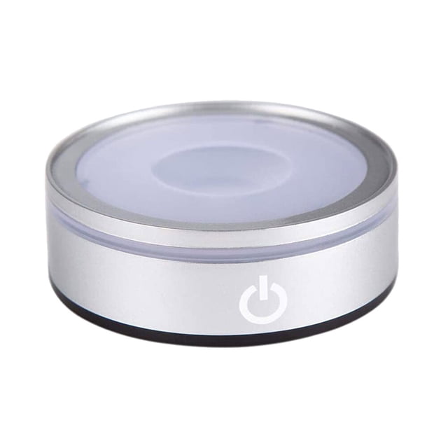 Touch Sensitive Lamp Base Double Layer Round Lamp Holder for Home Bar Decor