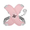 thumbnail image 3 of Dog Harness Vest Step-in Adjustable Padded Pet Chest Strap for Walking Training Breathable Nylon with Reflective Strip, Pink Size M, 3 of 3