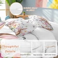 thumbnail image 6 of Sweet Home Full Size Comforter Set, Easter Bunny Spring Butterflies Flowers Country Leaf Bedding for All Seasons, 4 Pcs Bed Set, 1Quiltcover (86"x86") ,1Sheet(80"x116"), 2Pillowcases (30"x20"), 6 of 12
