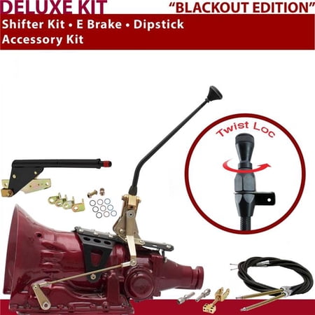 American Shifter C4 Shifter Kit Black 12 in. E Brake Cable Dipstick for F7626
