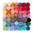 thumbnail image 1 of Hilos de lana de fibra de 36/50 colores, lana de fieltro para aguja de fieltro, hilado a mano, manualidades Diy, 1 of 3