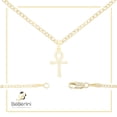 thumbnail image 7 of BEBERLINI Ankh Cross CZ Pendant 14K Gold Filled Cuban Chain Necklace Jewelry Women 20", 7 of 7