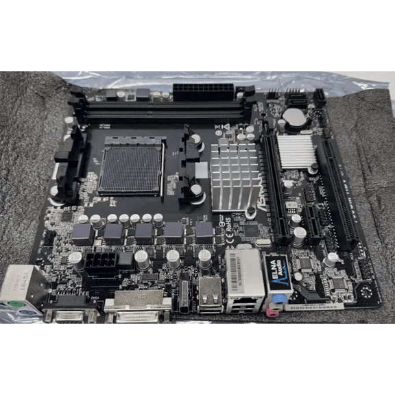 Pre-Owned ASRock 760GM-HDV Motherboard DDR3 Socket AM3 NO IO Shield - Motherboard only