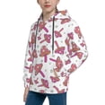 thumbnail image 2 of Kdxio Purple Mushroom Pattern Boys Athletic Unisex Boys Girls Hoodie with Pocket Sweatshirts-Medium, 2 of 6