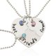 thumbnail image 2 of Collar de moda europea y americana, collar de costura de amor de amigo de aleación, 2 of 6