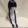 thumbnail image 4 of Conjunto de disfraz de Cosplay de Wednesday Addams, uniforme escolar de la Academia Nevermore, disfraz de fiesta de Carnaval de Halloween para adultos y niños Wyelv, 4 of 4