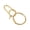4, variant on Brass Screw Keychain Clip Fashion Holders Simple Car Keychain Carabiner Clip Hook Ellipse D Shaped Keyring