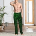 thumbnail image 2 of Balery Green Sparkling Pantalones de pijama para hombre, pijama ultraligero, pantalón de descanso-Medium, 2 of 6