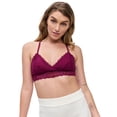 thumbnail image 4 of BLAKE & CO. Juniors' Lace Racerback Pullover Bralette, Sizes S-3X, 4 of 6