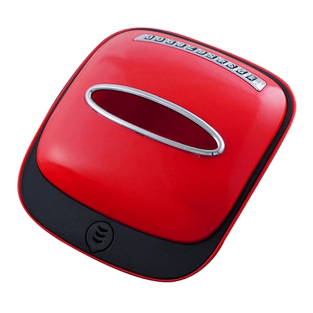 Caja de pañuelos moderna, servilletero para coche, dispensador de pañuelos para automóvil, no Rojo